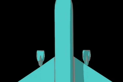 Animated planes flying everywhere Stock Footage 516688