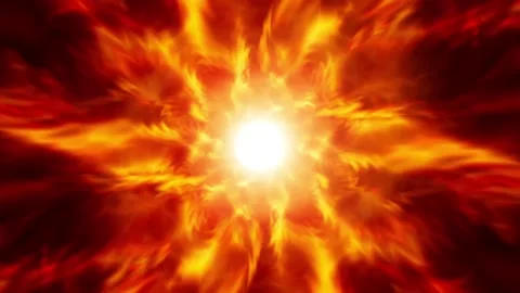 Animated plasma in the sun Stock Footage 331723877
