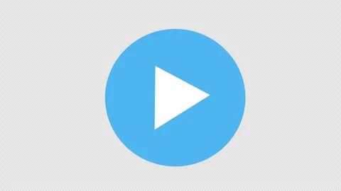 Animated play and stop button icon concept animation with alpha channel Stock Footage 310644059