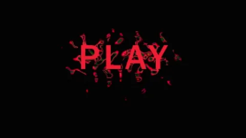 Animated Play Button with Abstract Red Splatter and Cool Blue Variation on .. Stock Footage 343417099