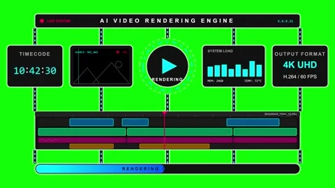 Animated Play Button with Bar Chart and Audio Waveform Transition Video Video stock 339380953