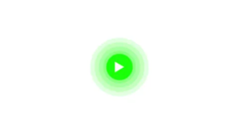 Animated play button, play saymbol icon with wave design animation on backg.. Видео 336549355