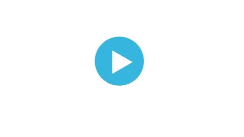 Animated play button on screen. Animation play button Stock Footage 304098945