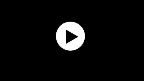 Animated play button on screen. Animation play button Stock Footage 304098958