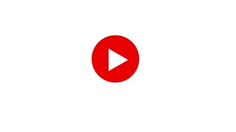 Animated play button on screen. Animation play button Stock Footage 304098989