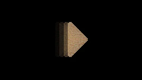 Animated Play Video LED Icon Loop Modules for edit with alpha Stock Footage 84142354
