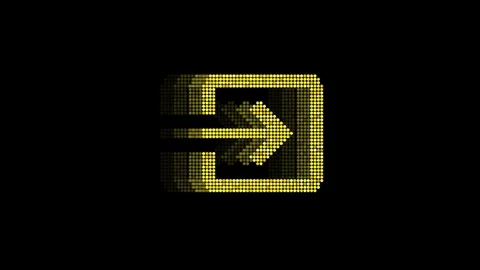 Animated Play Video LED Icon Loop Modules for edit with alpha Stock Footage 84182968