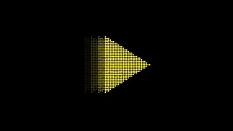 Animated Play Video LED Icon Loop Modules for edit with alpha Stock Footage 84190400