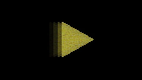 Animated Play Video LED Icon Loop Modules for edit with alpha Stock Footage 84190701