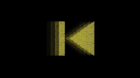 Animated Play Video LED Icon Loop Modules for edit with alpha Stock Footage 84195534