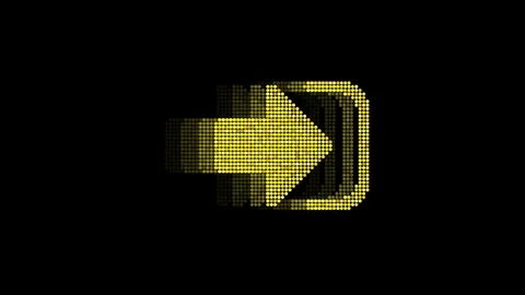 Animated Play Video LED Icon Loop Modules for edit with alpha Stock Footage 84197017