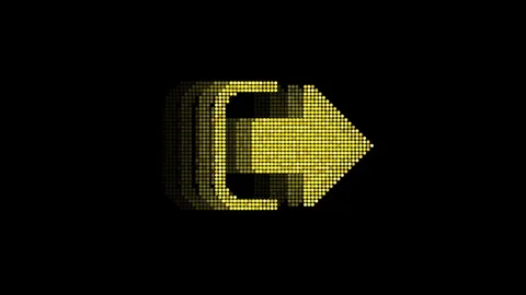 Animated Play Video LED Icon Loop Modules for edit with alpha Stock Footage 84197904