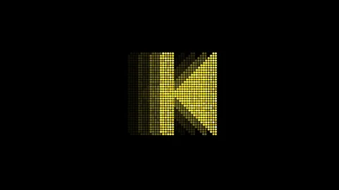 Animated Play Video LED Icon Loop Modules for edit with alpha Stock Footage 84198580