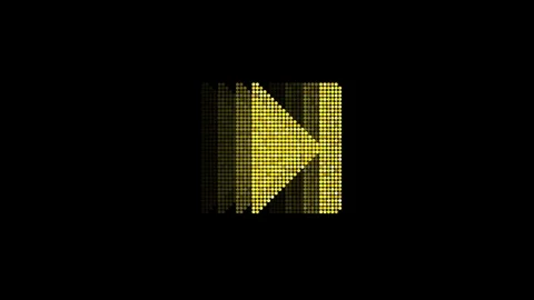 Animated Play Video LED Icon Loop Modules for edit with alpha Stock Footage 84199742