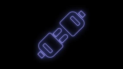 Animated plug icon 4K Stock Footage 104020208