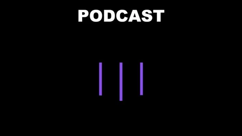 Animated podcast sound equalizer visualizer loop background. Digital audio .. Vídeo Stock 330280007