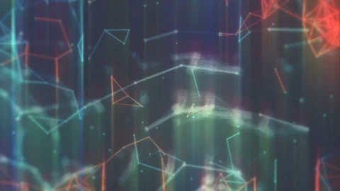 Animated Polygonal Lines And Dotes Geometric Molecular Background 스톡 동영상 95642275