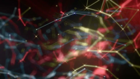 Animated Polygonal Lines And Dotes Geometric Molecular Background 스톡 동영상 95651344