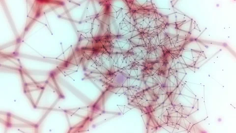 Animated Polygonal Lines And Dotes Geometric Abstract Background Stock-Footage 99367147