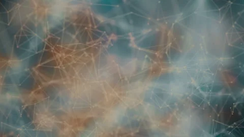 Animated Polygonal Lines And Dotes Geometric Abstract Background Stock Footage 99613908