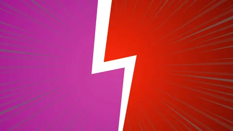 Animated pop art background for intro of your versus video. 스톡 동영상 336732445
