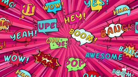 Animated Pop Art Background, Loop 動画素材 222337658