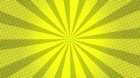 Animated Pop Art Background in Yellow Color Stock Footage 304011140