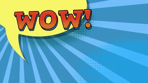 Animated pop art comic background. | Stock Video | Pond5