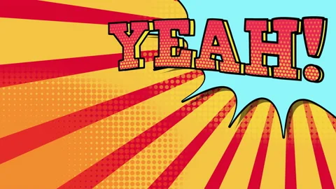Animated pop art comic background. | Stock Video | Pond5