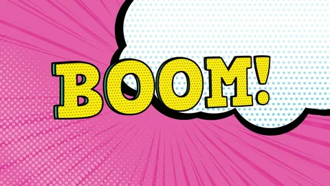 Animated pop art comic background. | Stock Video | Pond5