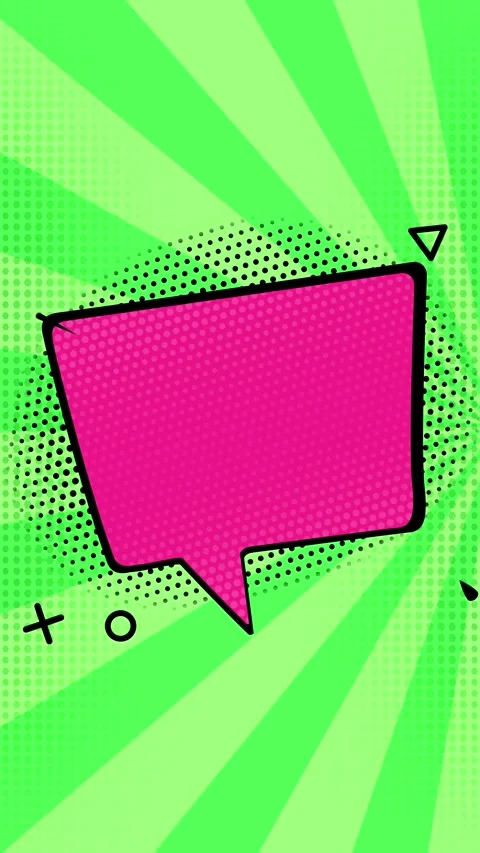 Animated pop art comic background with place for text. Stock Footage 249942727