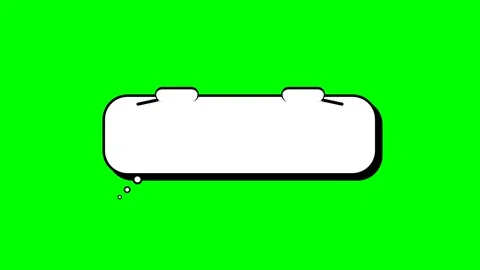 Animated Pop-up Text Bubble on Green Screen Stock Footage 347626230