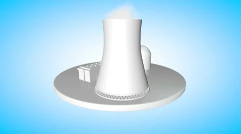 Animated Powerplant Stock Footage 10730325