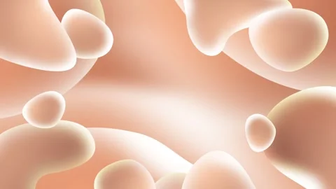 Animated presentation background, fluid liquid shapes in soft peach tones Stock Footage 282787046
