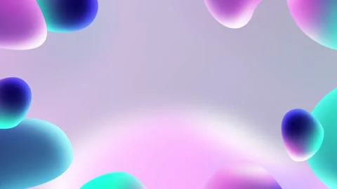 Animated presentation background, moving fluid liquid shapes, soft pastel  Stock Footage 282787098