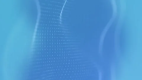 Animated presentation background, seamless loop of vibrant blue waves Video stock 289757012