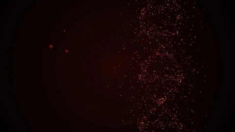 Animated presentation of infected dna cells rotating on black background and Video stock 122269506