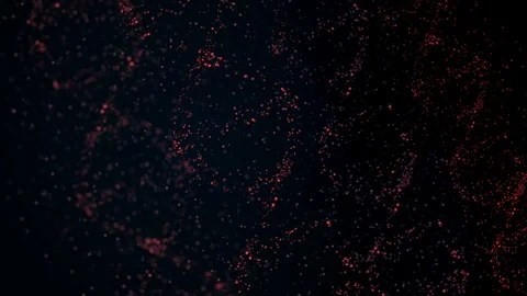 Animated presentation of infected dna cells rotating on black background and Stock Footage 122270916