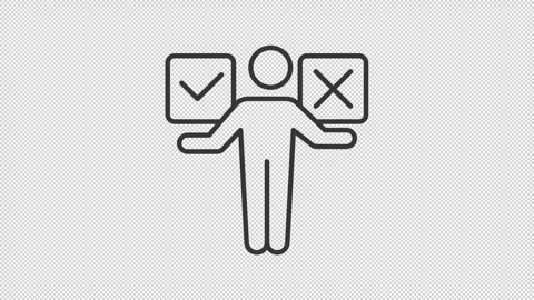 Animated problem solving skills line icon 库存影片 333731991