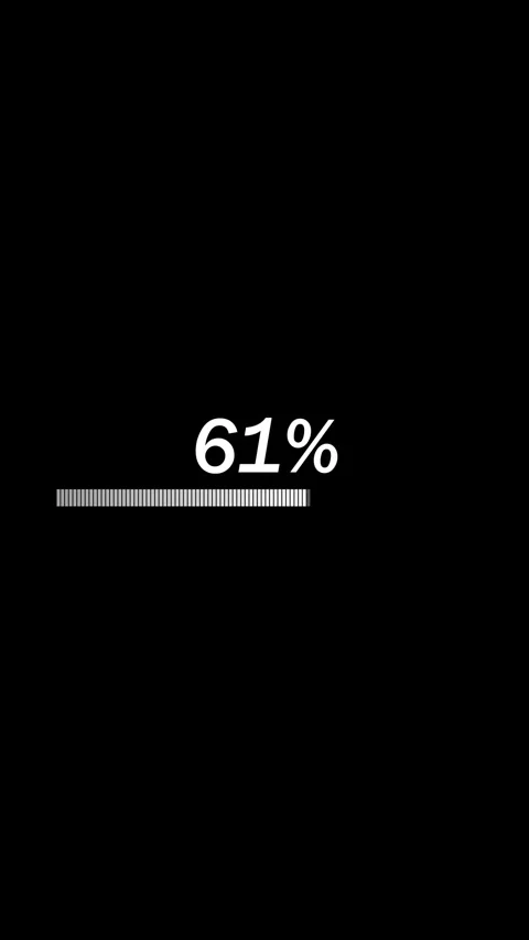 Animated progress bar indicating completion level vertical video. Progress .. Stock Footage 317141148