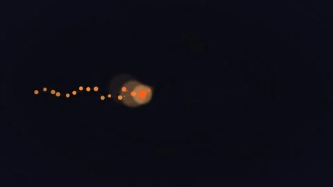 Animated Progress Line Graph Sequence Orange Nodes Dark Data Visualization Stock Footage 332935393