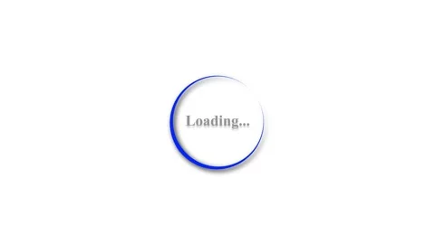 Animated progress loading bar set icon on a white color background. Stock Footage 256802491
