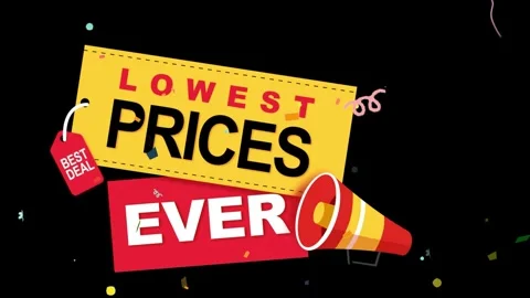 Animated promotional banners with repeating horizontal sequence Stock Footage 338388700