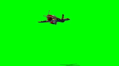 Animated propeller airplane in various flights Video stock 33785277