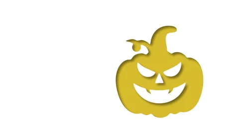 Animated pumpkin background for Halloween Stock Footage 253285466
