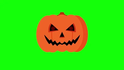 Animated Pumpkin Green Screen Motion Clip Stock Footage 316194239