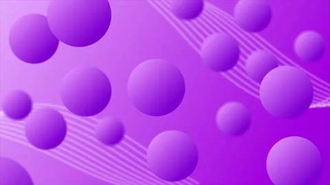 Animated purple 3d circular balls moving around designed as background Stock Footage 199379907