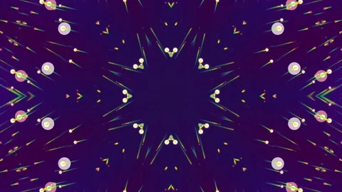 Animated Purple Background. Kaleidoscope. Loop Stock Footage 73828940