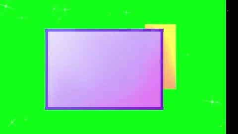 Animated purple gradient text box expanding on green screen background with Stock-Footage 346042769