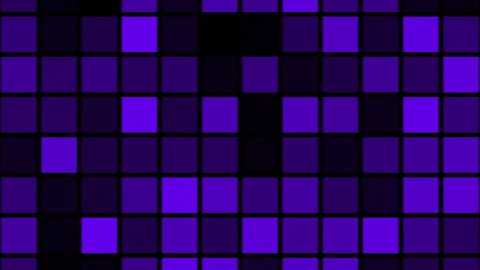 Animated purple grid with shifting square patterns. Seamless loop ideal for tech Stock Footage 305053915